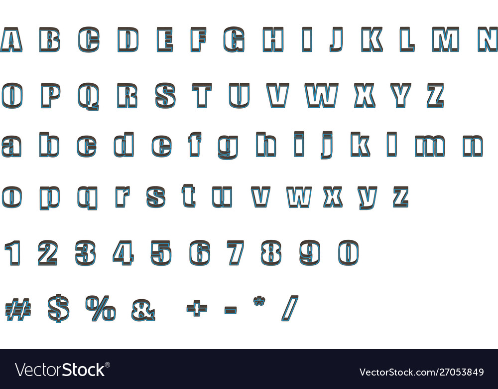 Pattern alphabet set number sketch style