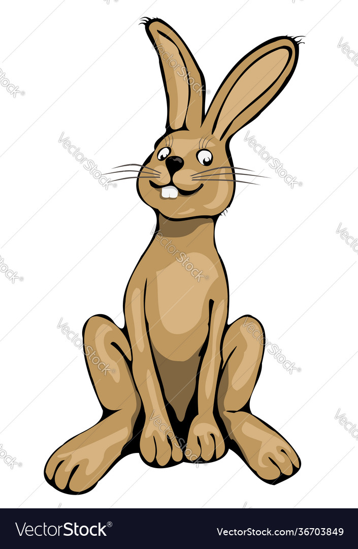 Typical easter bunny Royalty Free Vector Image