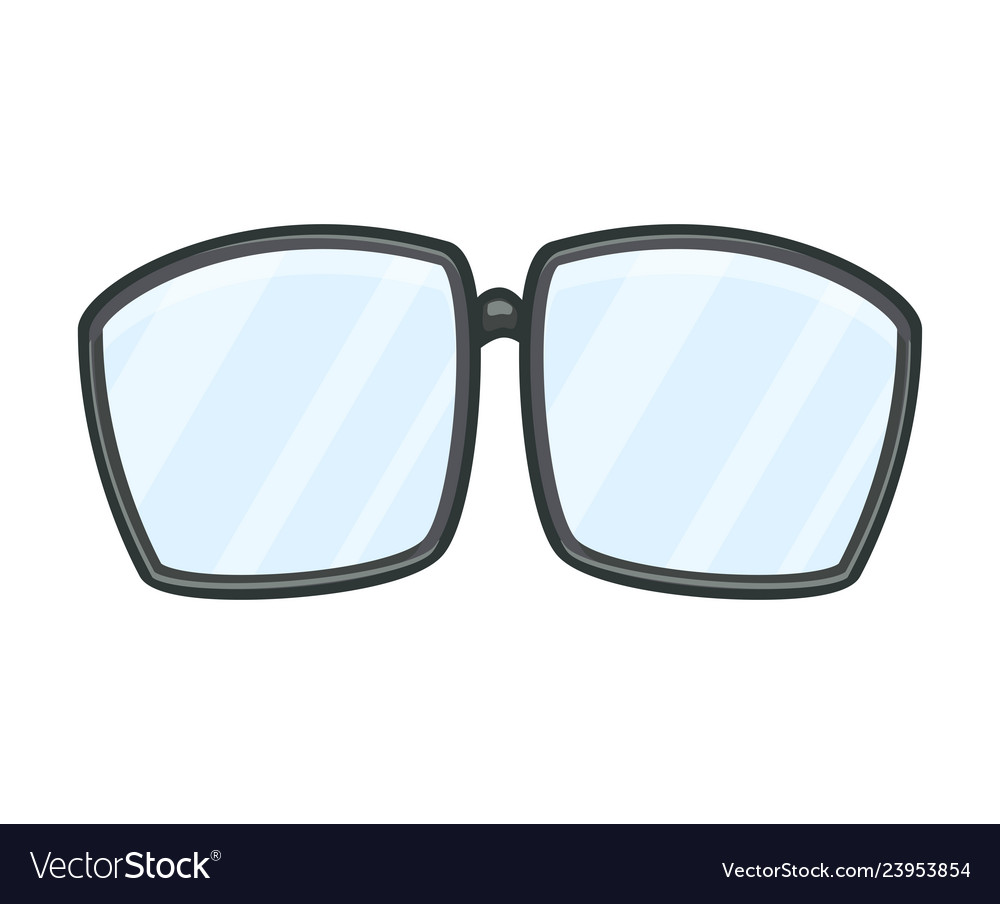 Cartoon Glasses Design Isolated On White Vector Image 3810