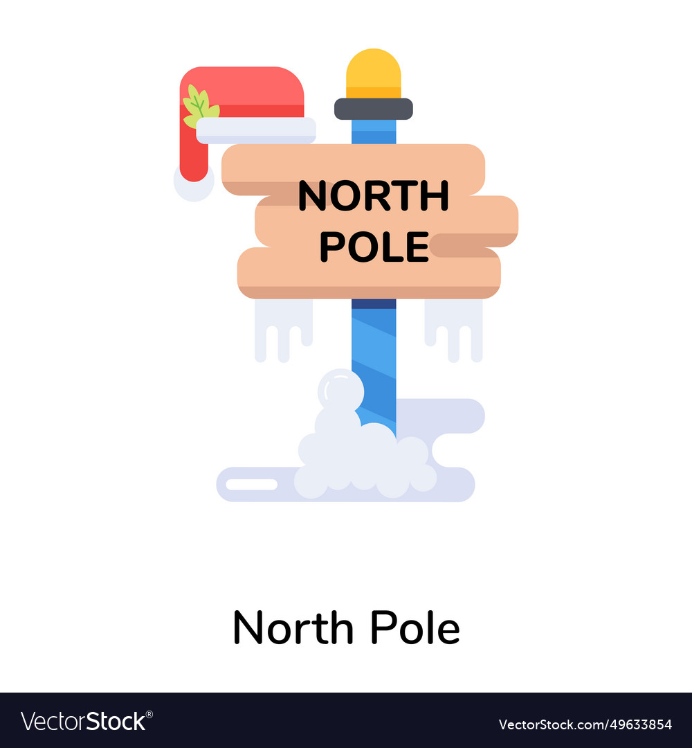 North pole Royalty Free Vector Image - VectorStock