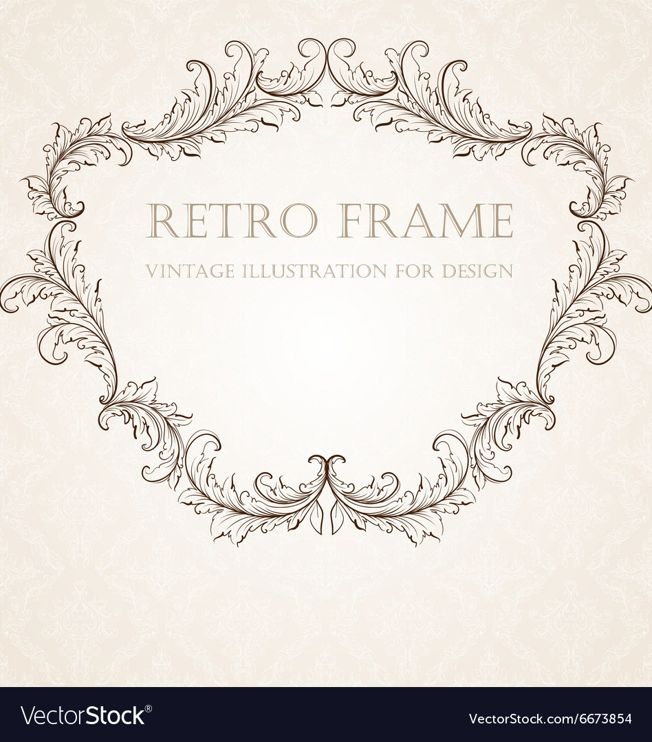 Rustic vintage frame