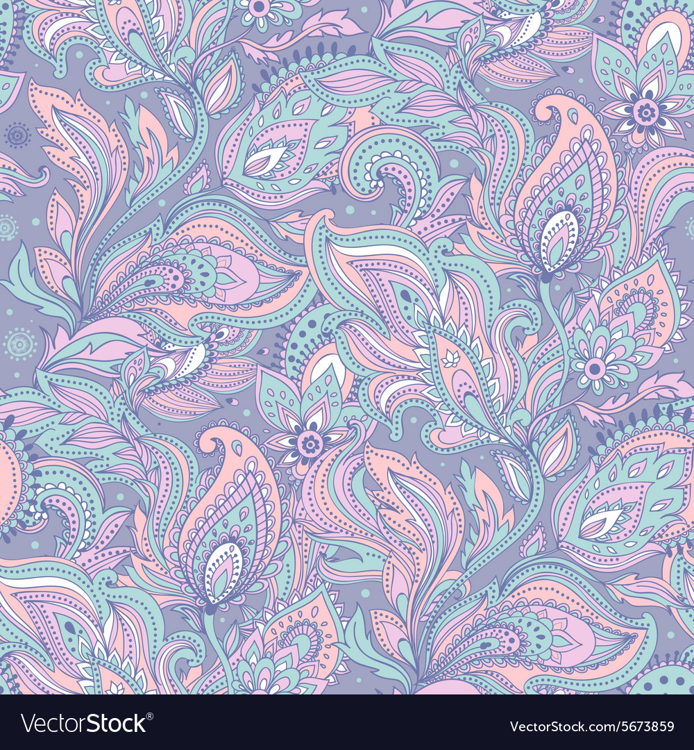 Beautiful floral leaf seamless pattern Royalty Free Vector