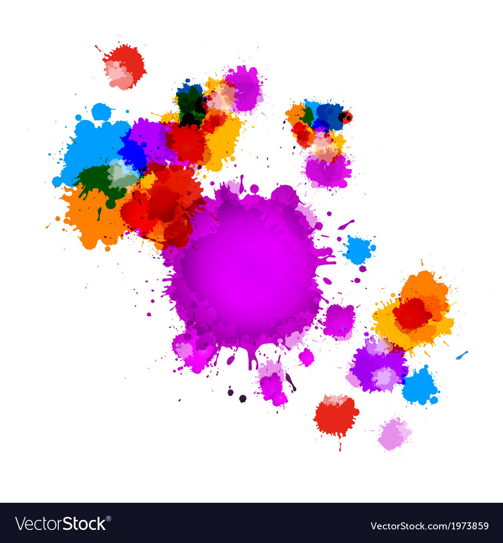 Colorful splashes abstract background