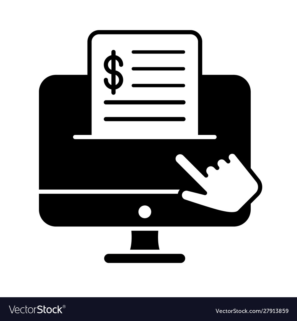 Computer desktop with mouse cursor and financial