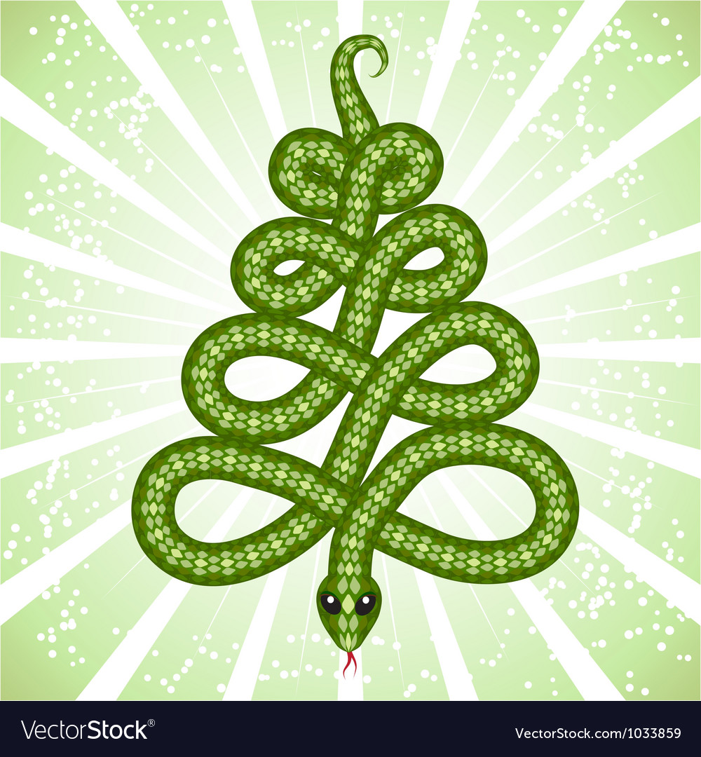 Cute snake symbol of 2013 year