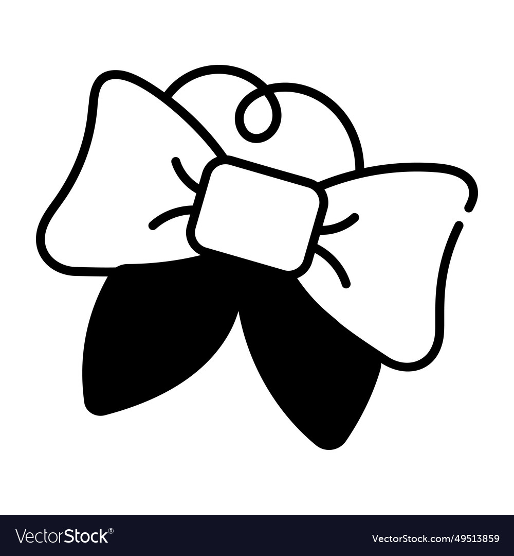 Hair bow Royalty Free Vector Image - VectorStock