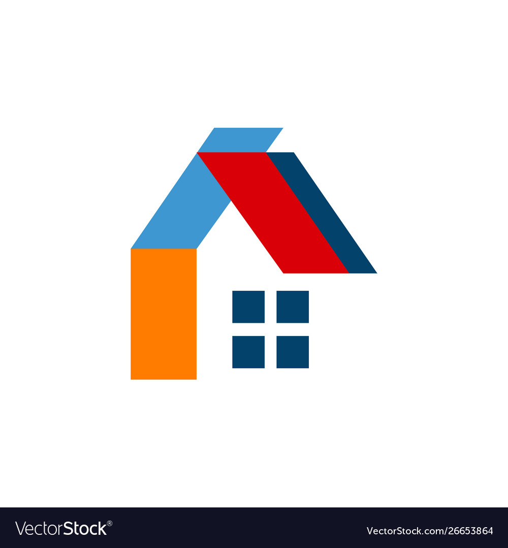 Concept and idea apartment house realty logo Vector Image