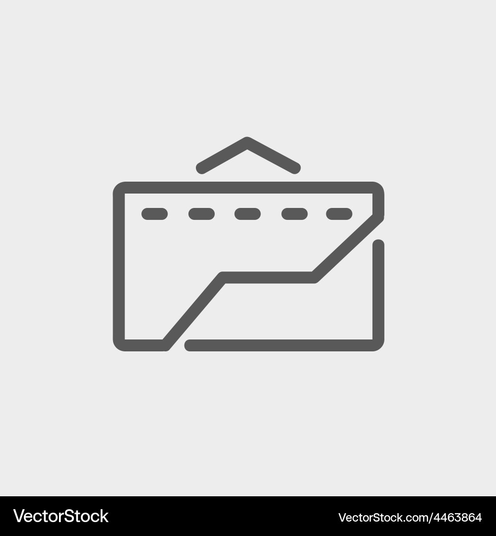 Factory thin line icon Royalty Free Vector Image