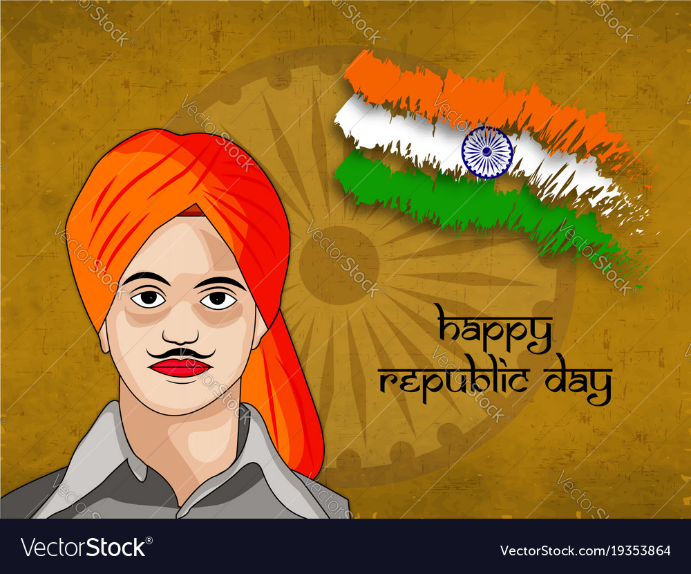 India republic day background Royalty Free Vector Image