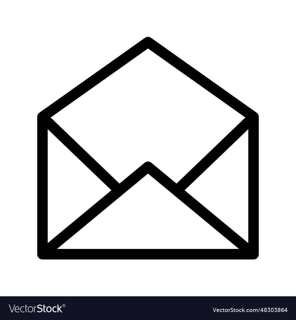 Opened envelope icon