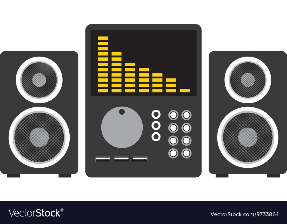 Professional stereo isolated icon design