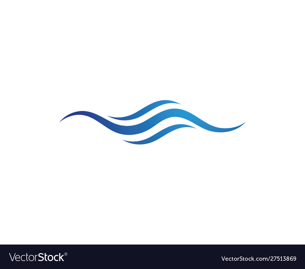 Water wave icon Royalty Free Vector Image - VectorStock