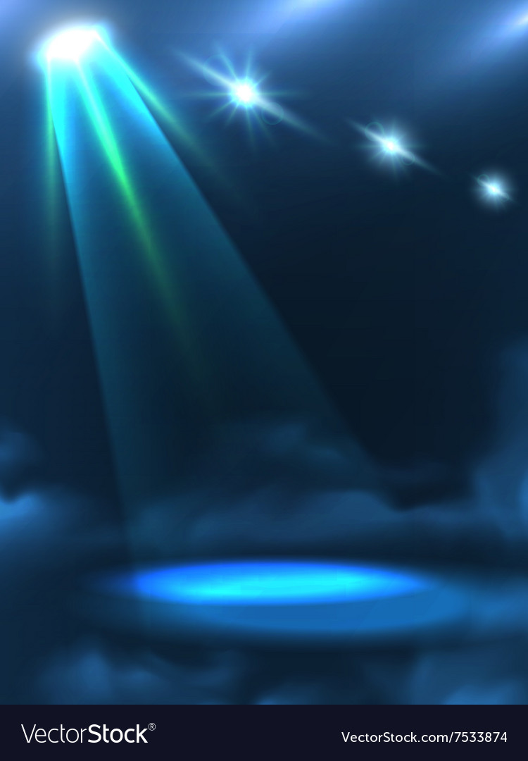 Blue green light beam background banner Royalty Free Vector