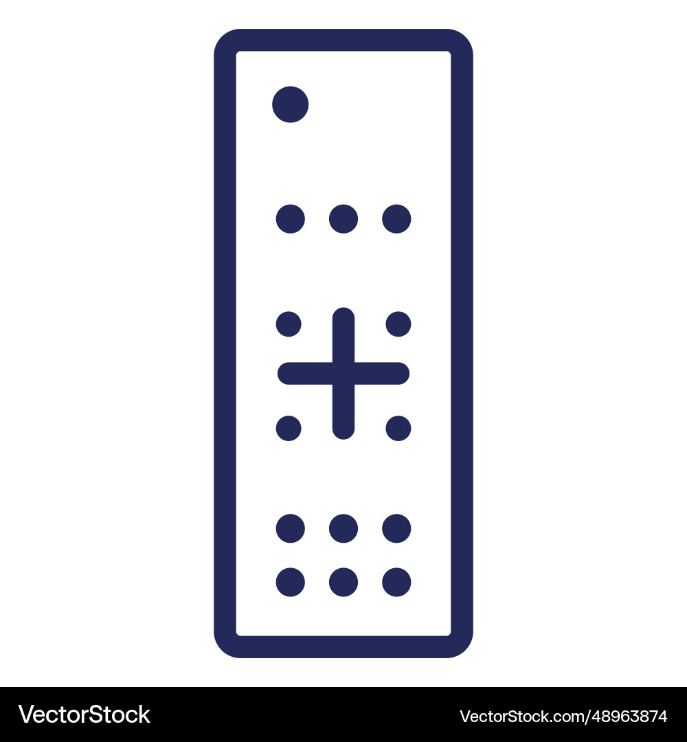 Remote control stroke icon Royalty Free Vector Image