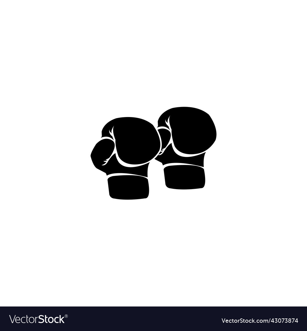 Simple boxing gloves icon logo