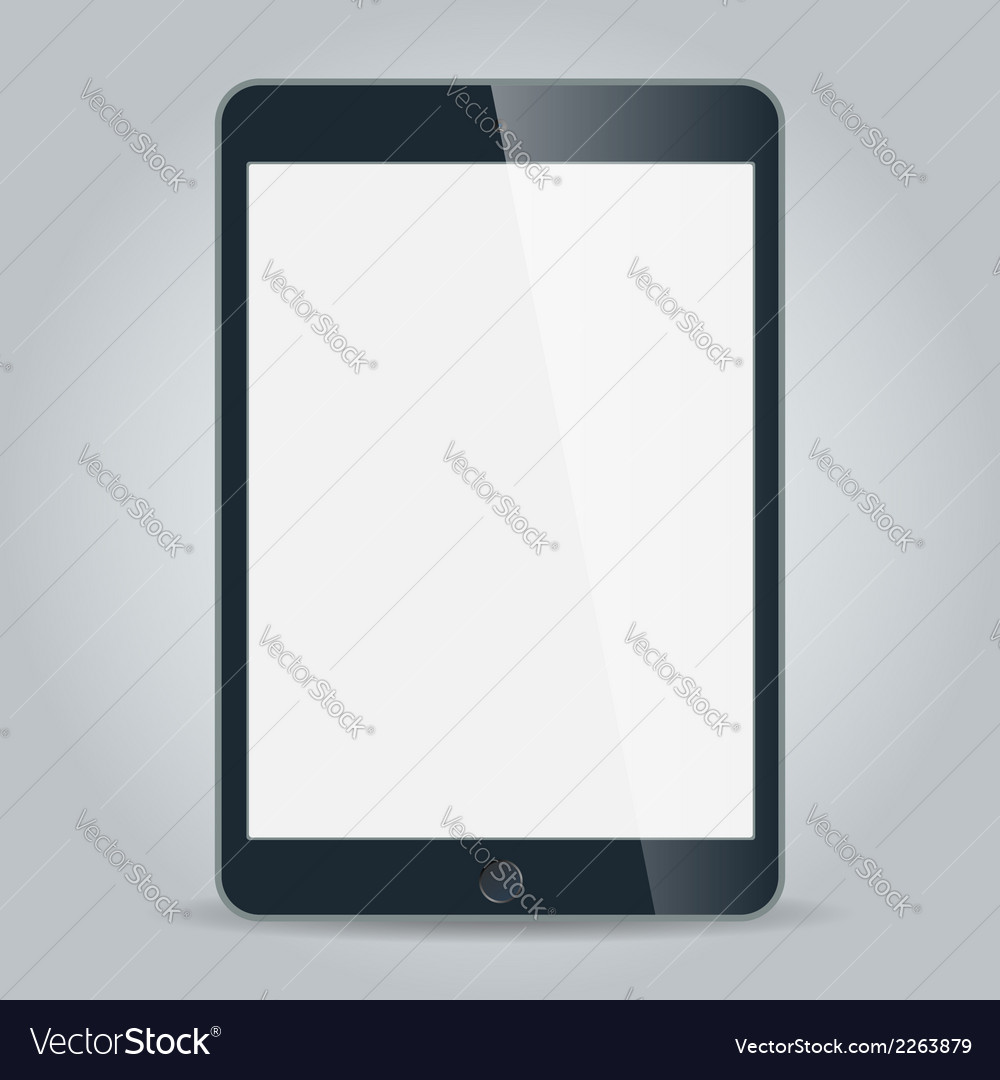 Black Business Tablet In Ipad Mini Or Air Style Vector Image