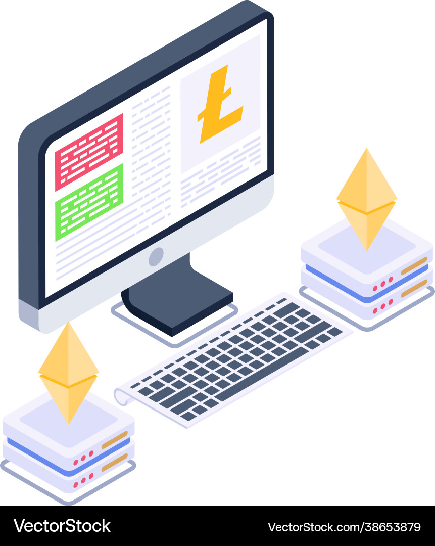 Ethereum technology Royalty Free Vector Image - VectorStock
