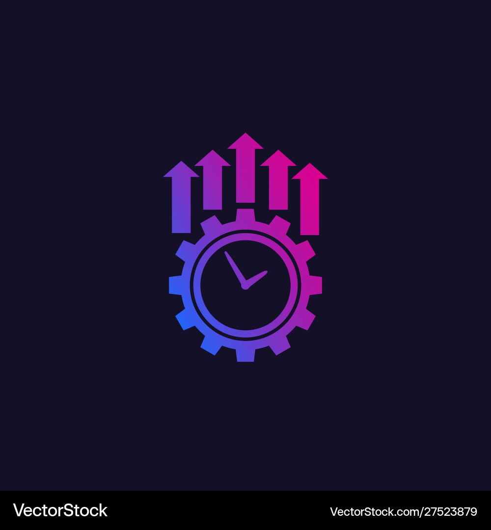 Increase Efficiency Icon Efficiency And Productivity Icon Royalty Free