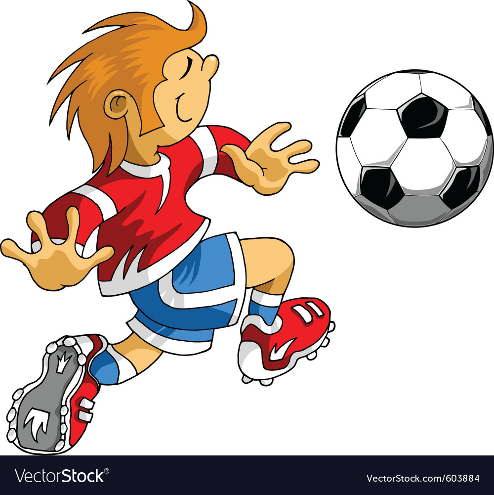 Soccer cartoon Royalty Free Vector Image - VectorStock