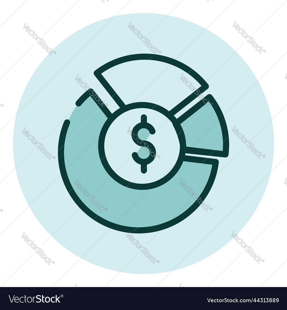 Business chart on a white background