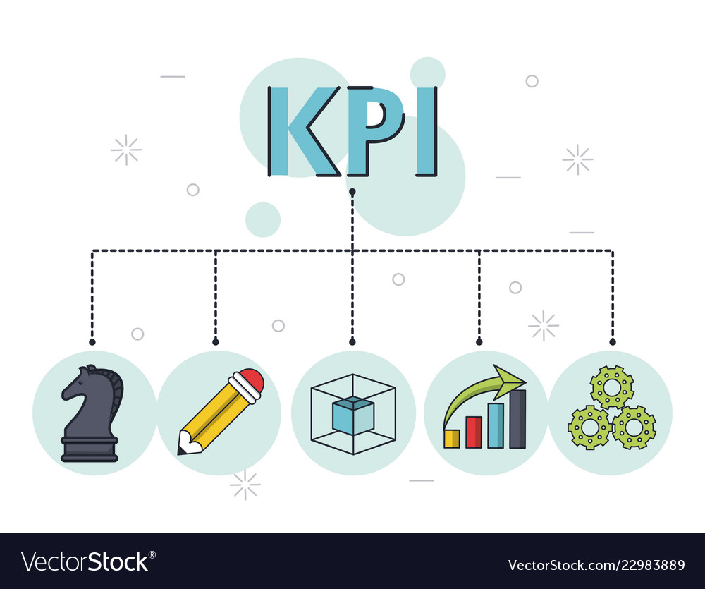 Key performance indicator Royalty Free Vector Image