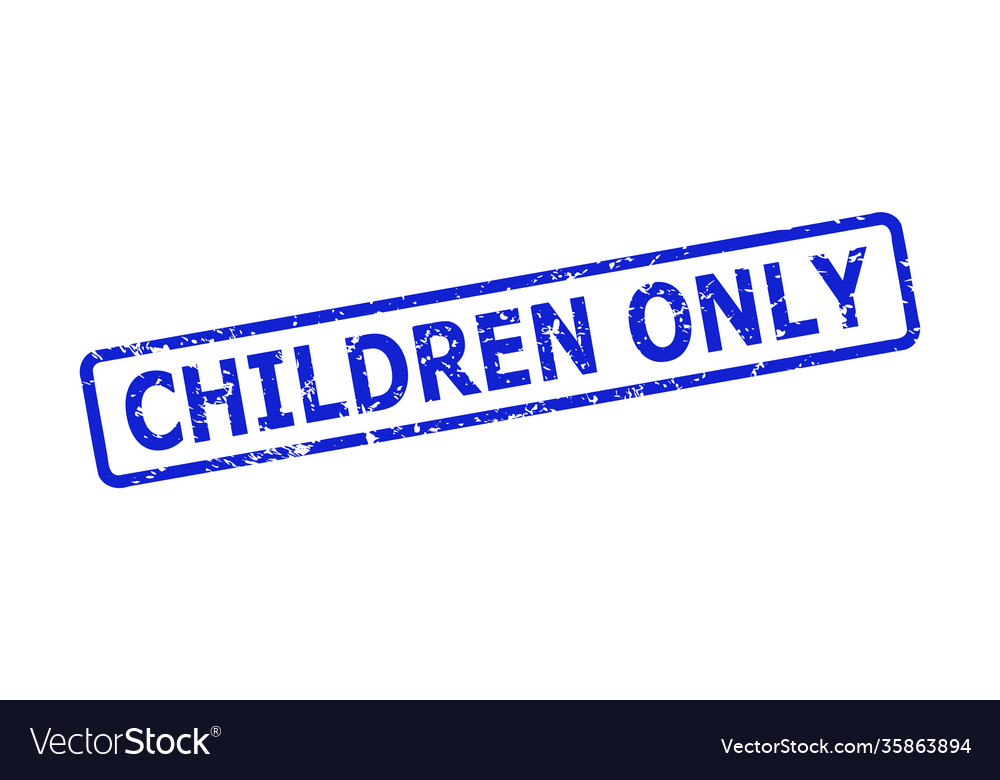 Children only watermark with distress style Vector Image