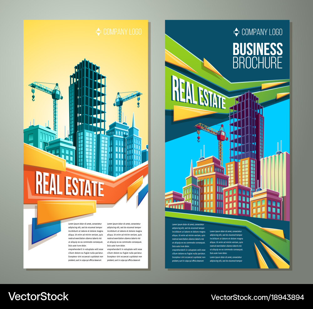Flyer Banner Urban Background Royalty Free Vector Image