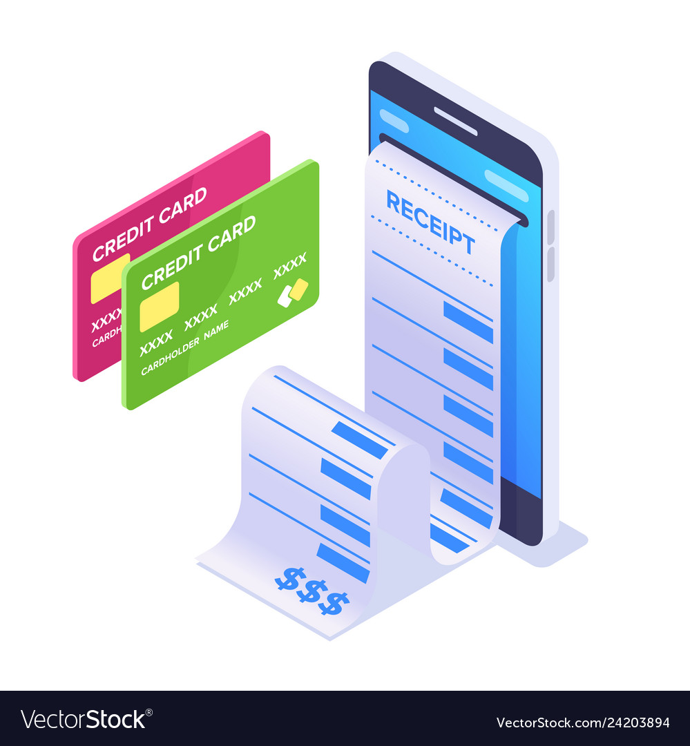 Isometric mobile payment concept