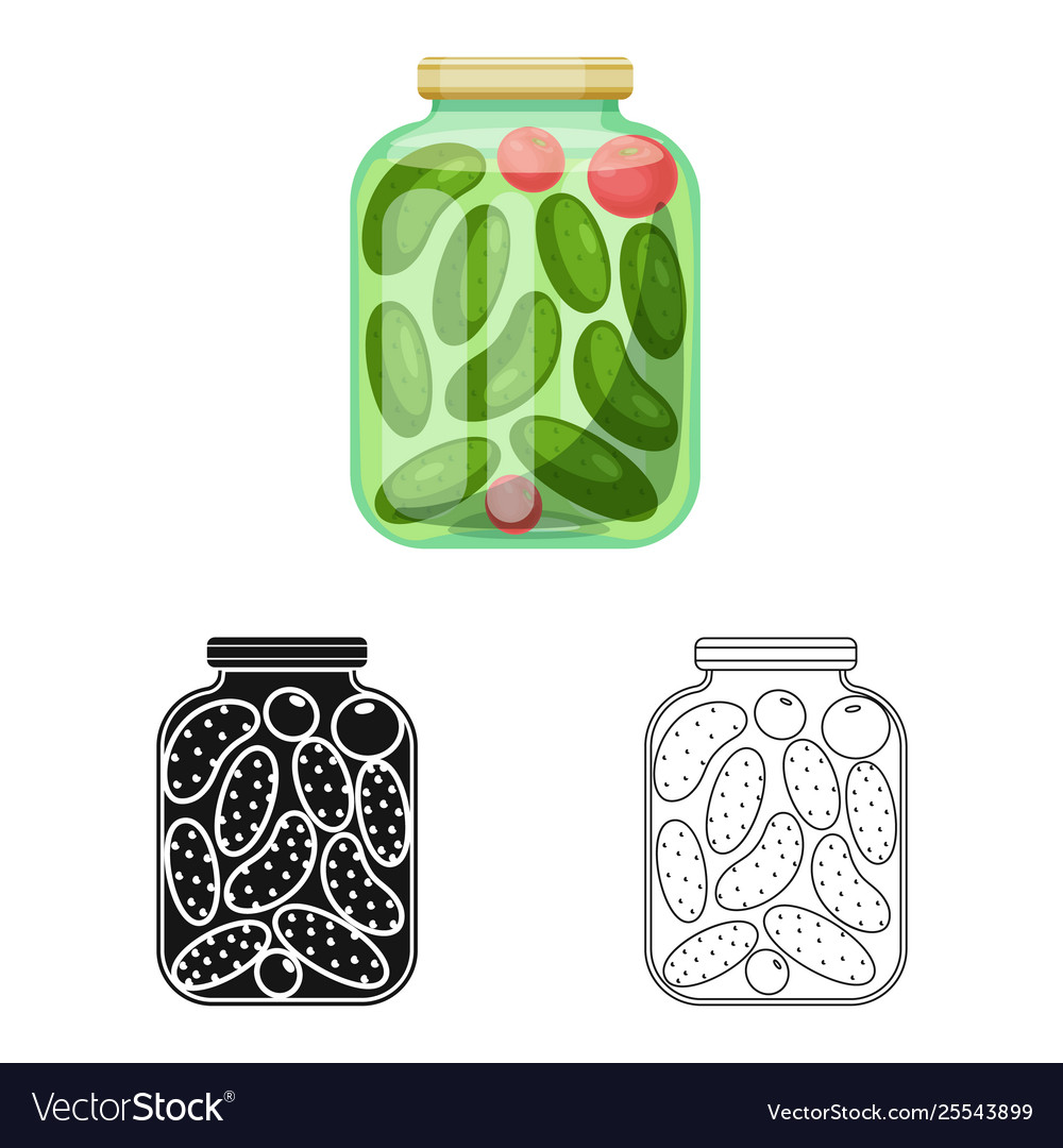 Bank and cucumbers symbol Royalty Free Vector Image