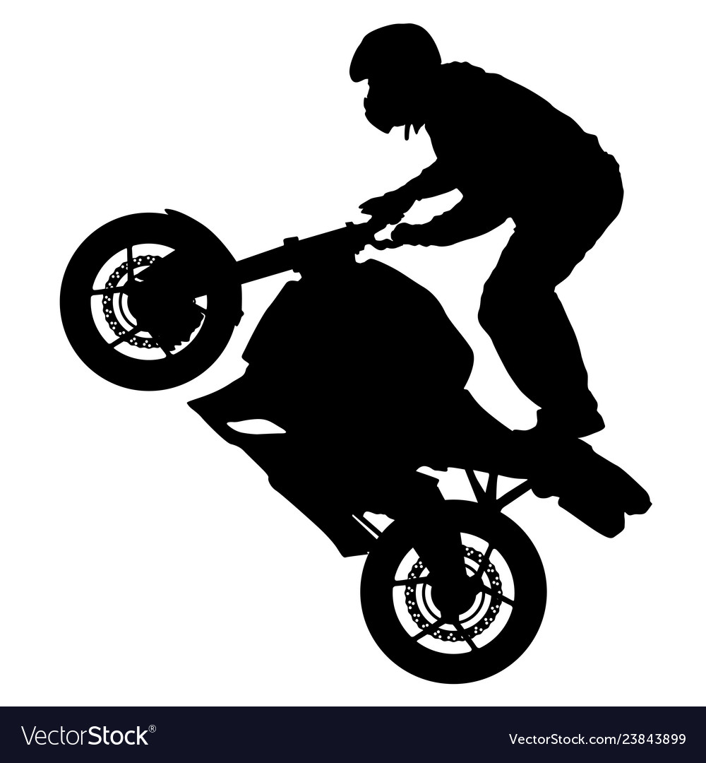 Rider participates motocross championship. Vector illustration.Rider