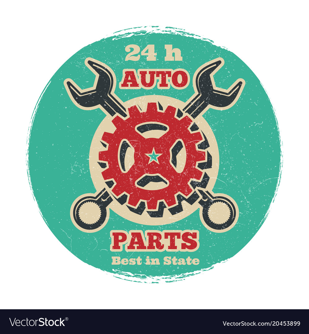 Vintage road vehicle repair service logo design Vector Image