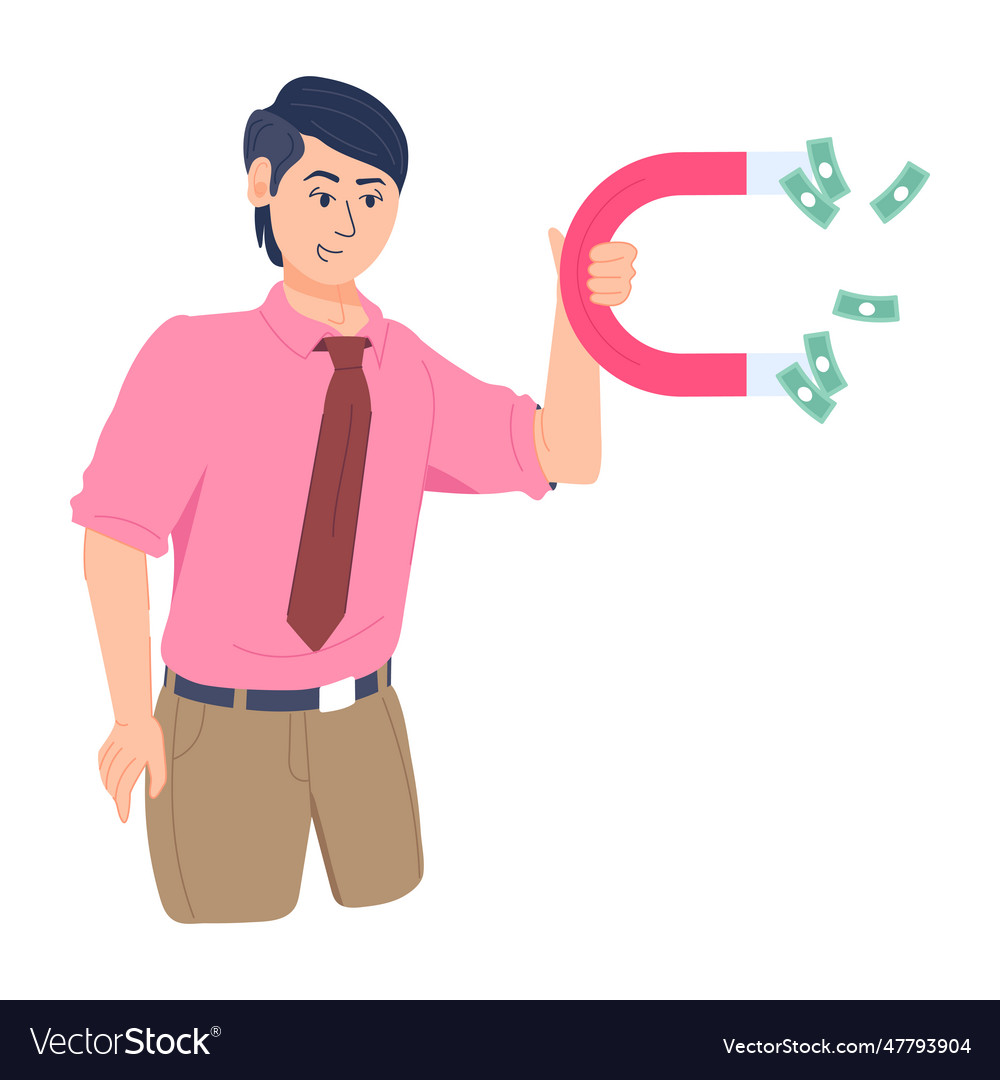 Attract money Royalty Free Vector Image - VectorStock