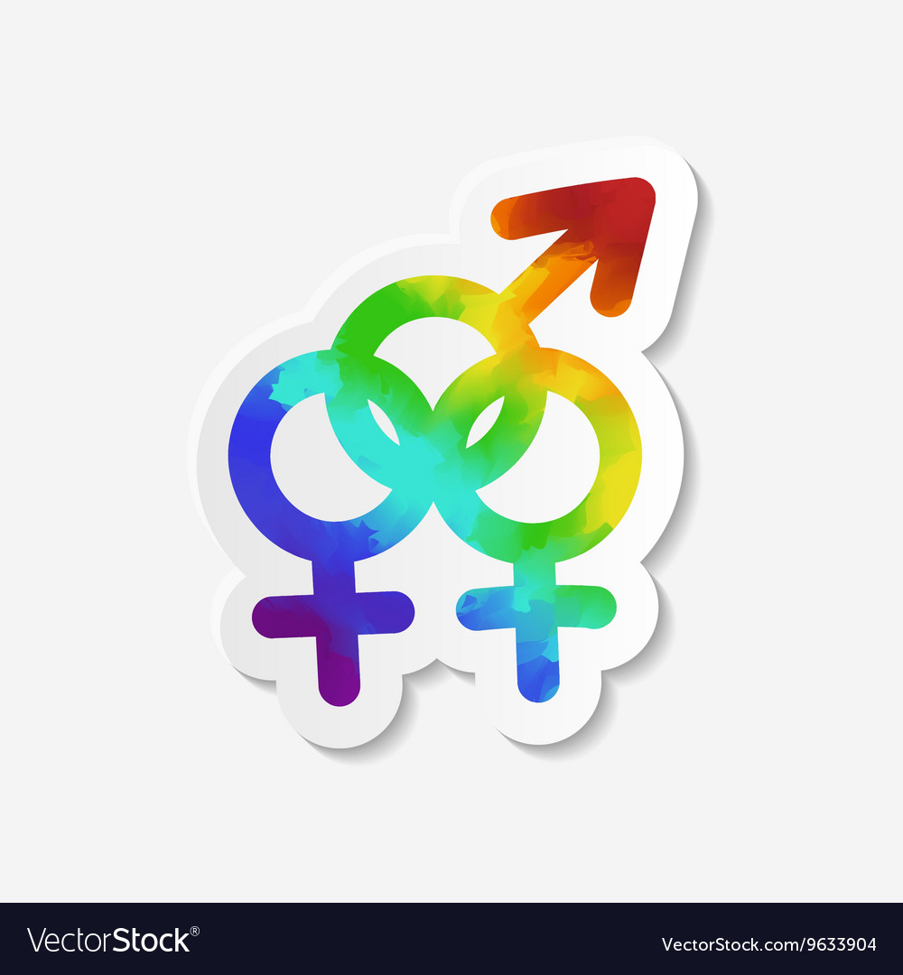 Gender Identity Icon Bisexual Symbol Royalty Free Vector 1555