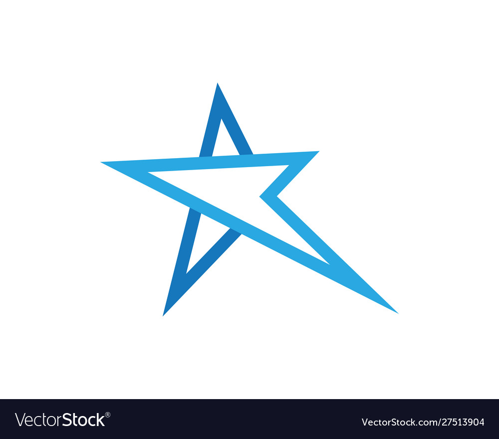 Star logo template icon Royalty Free Vector Image