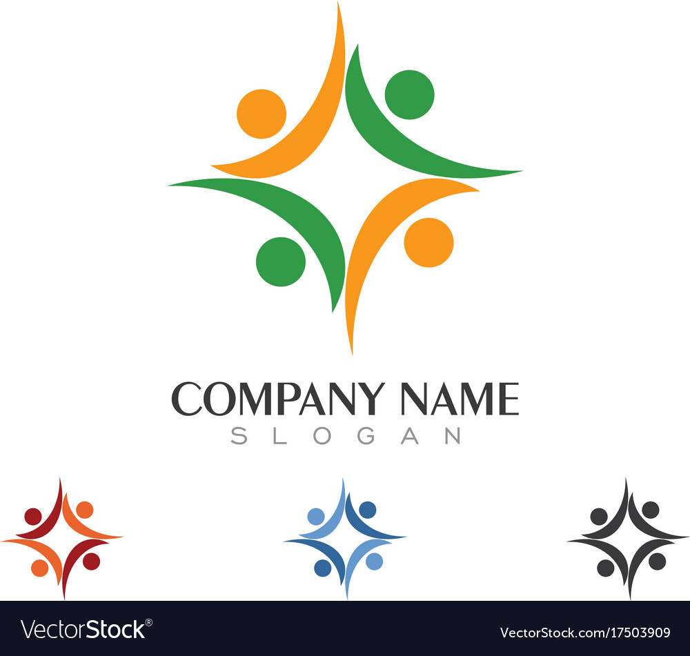 Community care logo Royalty Free Vector Image - VectorStock