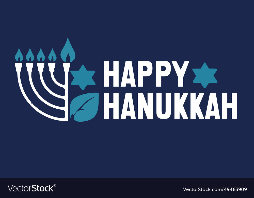 Happy hanukkah jewish festival of lights Vector Image