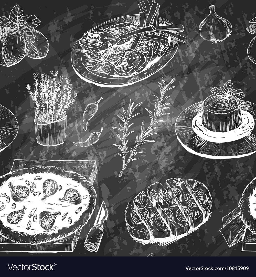 menu-pattern-with-italian-meal-herbs-and-spices-vector-image