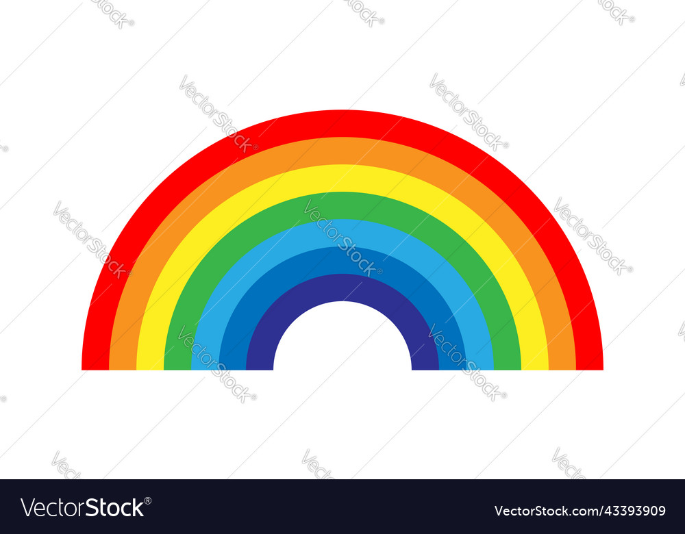 Rainbow Colorful Abstract Design Color Graphic Vector Image