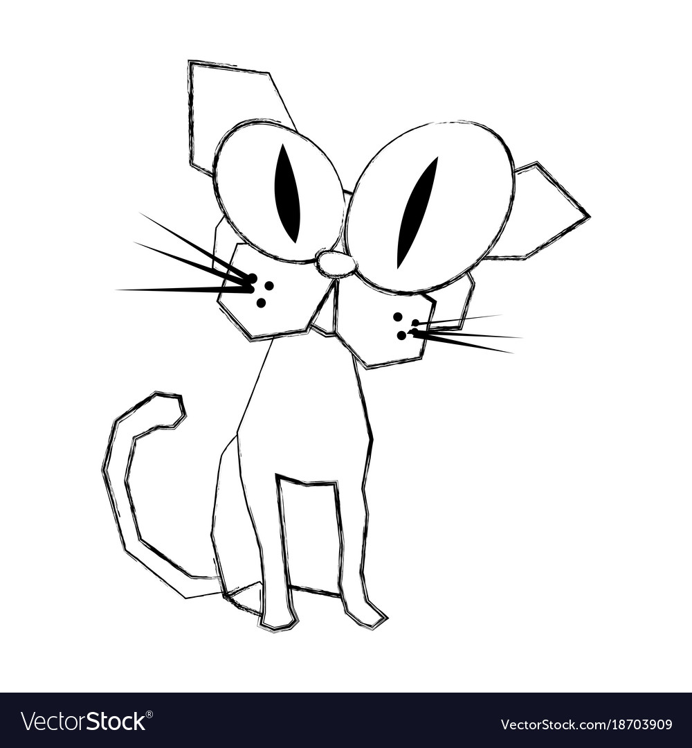 Funny Cat Drawing