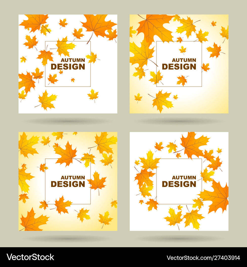Abstract autumn background Royalty Free Vector Image
