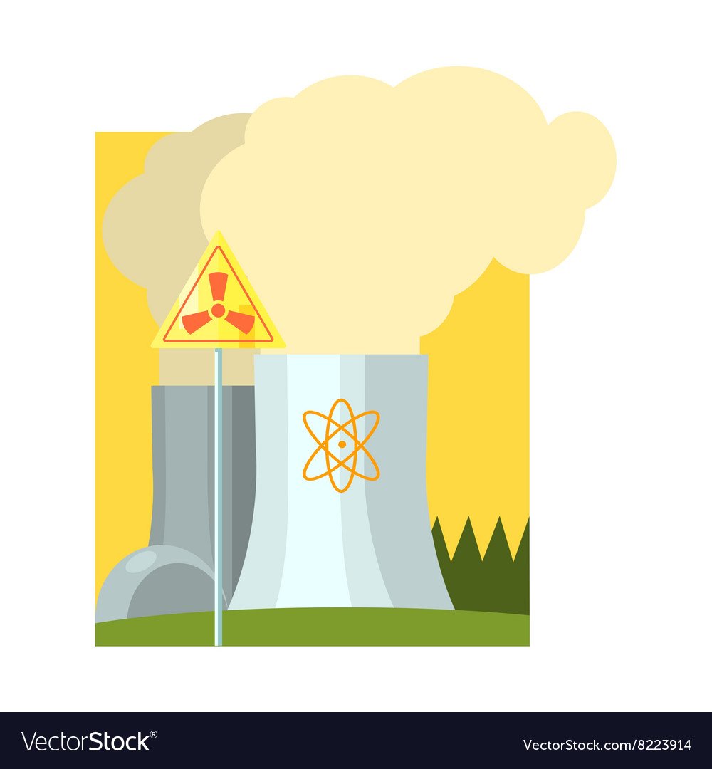 Alternative energy nuclear power Royalty Free Vector Image