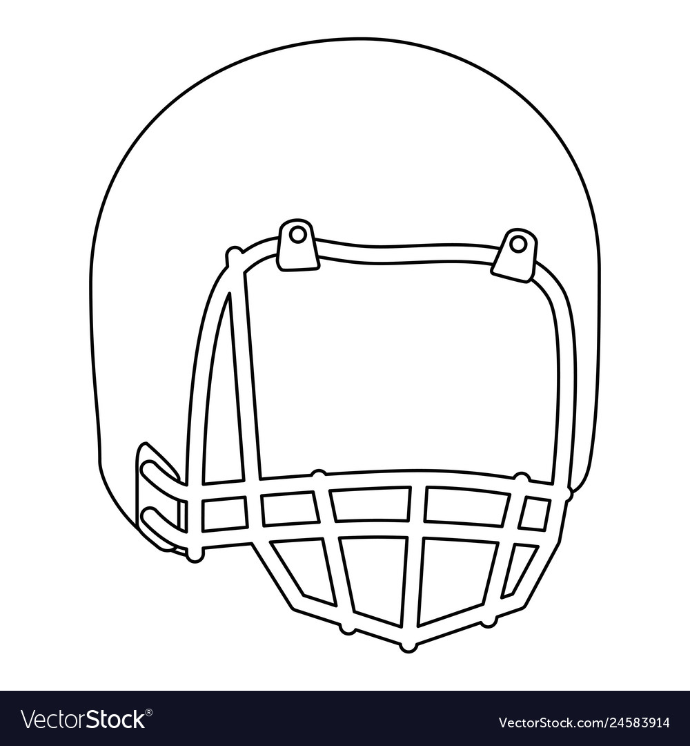 American football helmet icon Royalty Free Vector Image