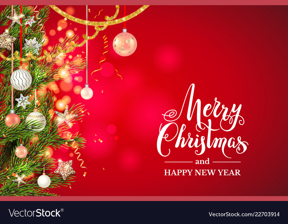 Bright christmas background Royalty Free Vector Image