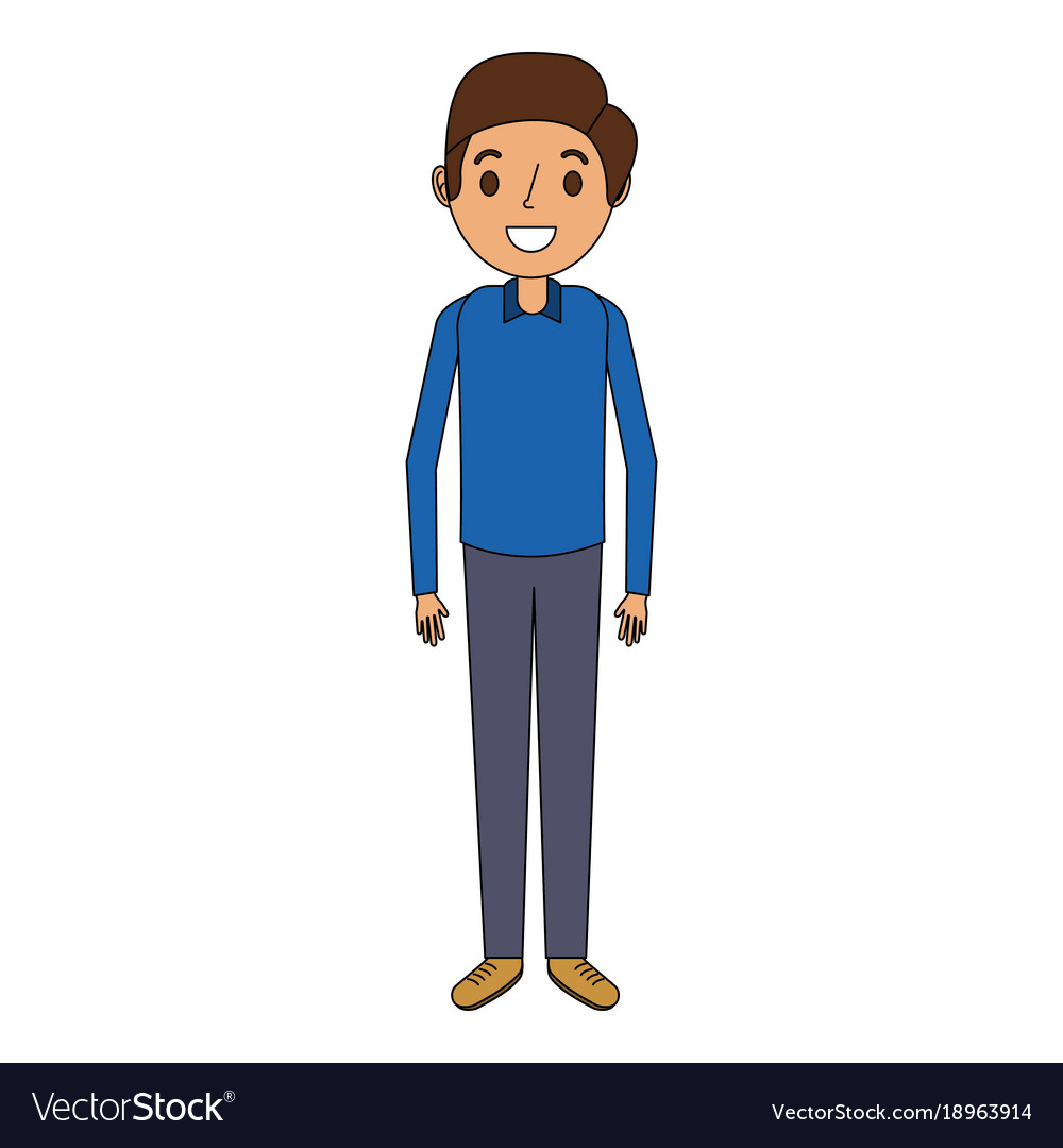 animated man standing