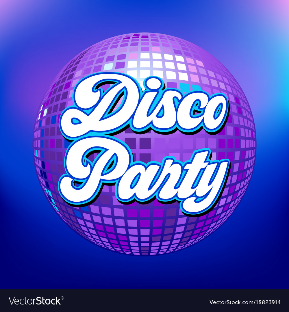 Disco party background for poster or flyer Vector Image