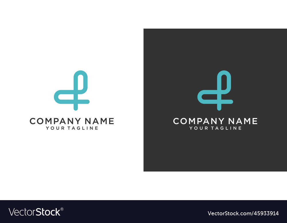 Initial letter d logo design template Royalty Free Vector