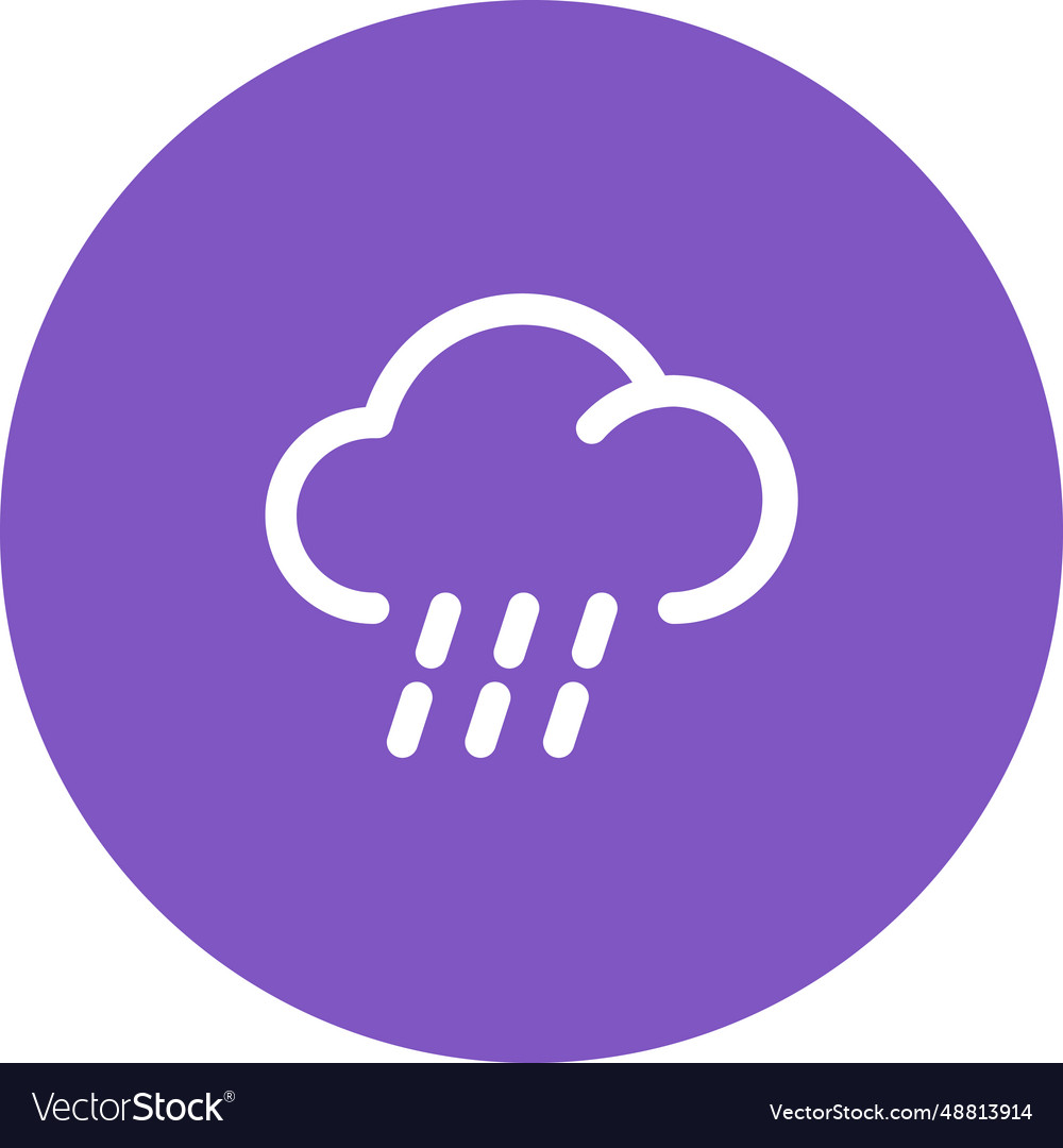 Simply rounded color weather idea icon