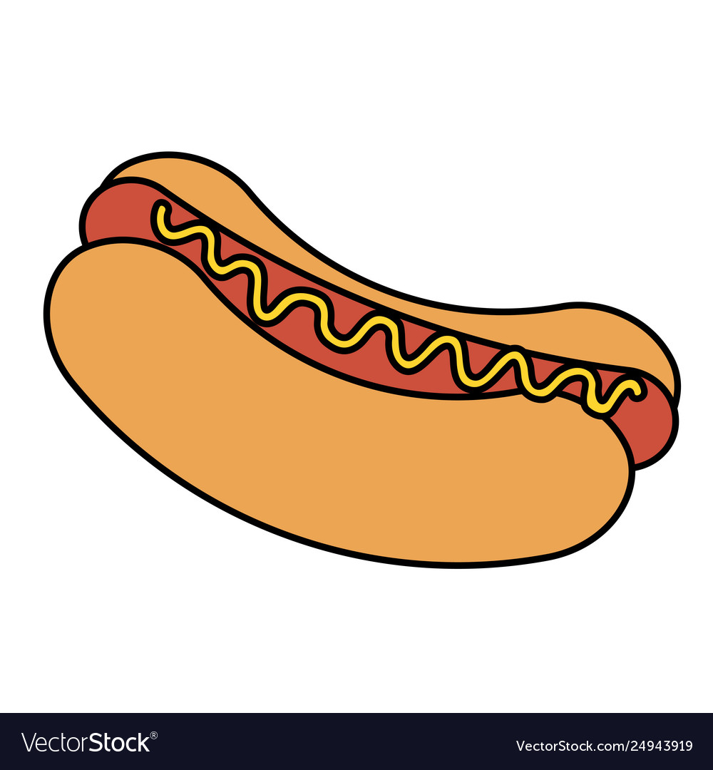 Delicious hot dog icon