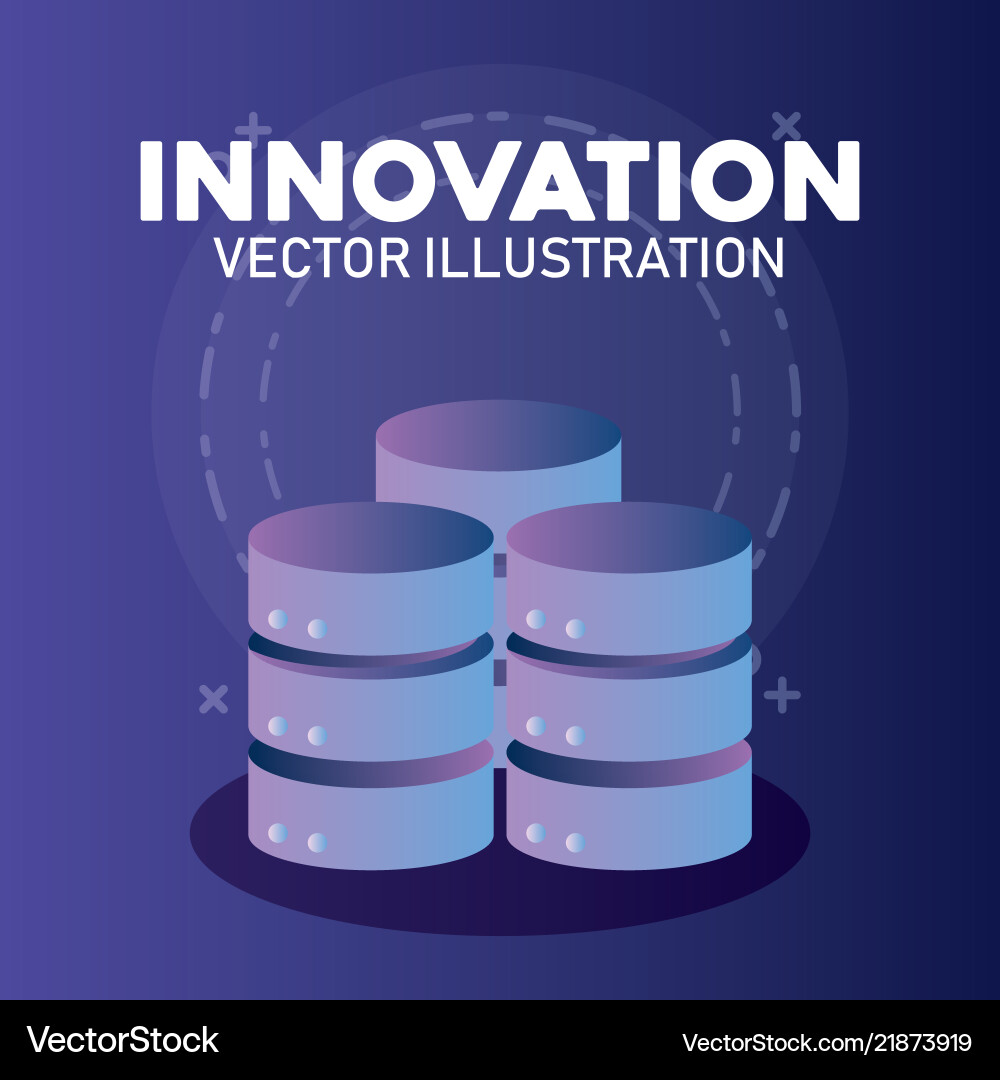 Innovation and technology design Royalty Free Vector Image