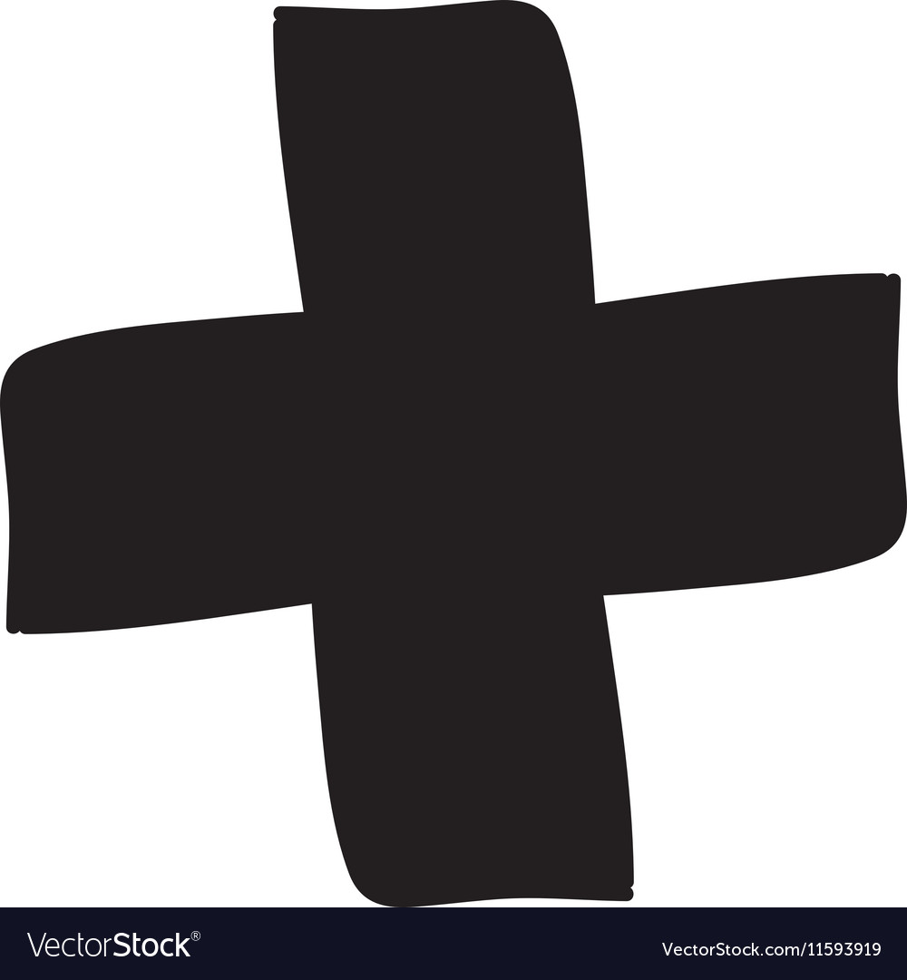 Medical cross icon image Royalty Free Vector Image
